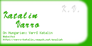 katalin varro business card