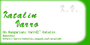 katalin varro business card